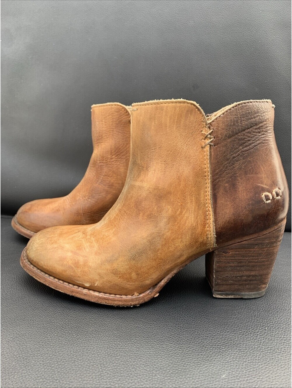 Bed Stu Yell Women's Ankle Boot in Tan Teak Rustic Sz 8